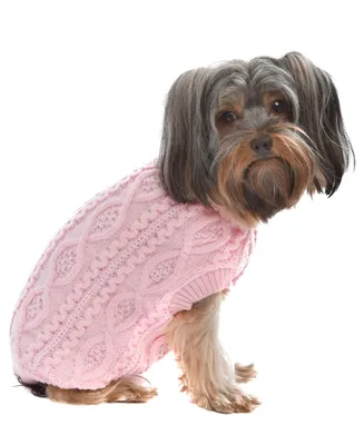 Parisian Pet Cable Knit Dog Sweater