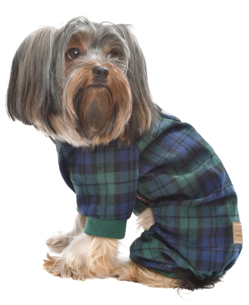 Parisian Pet Scottish Plaid Dog Pajama