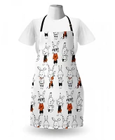 Ambesonne Funny Apron