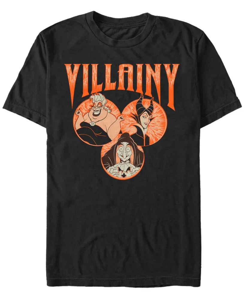 Disney Villains Men's Portrait Bubbles Short Sleeve T-Shirt