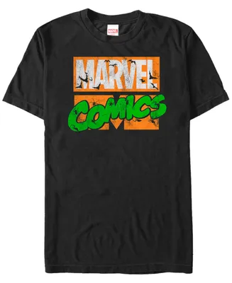 Marvel Men's Comics Spooky Halloween Logo Short Sleeve T-Shirt