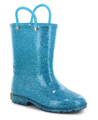 Toddler & Little Girl's Glitter Rain Boot