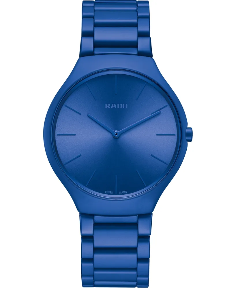 Rado Unisex Swiss True Thinline Les Couleurs Le Corbusier Blue High