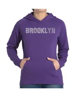 La Pop Art Women's Word Hooded Sweatshirt -Brooklyn Neighborhoods
