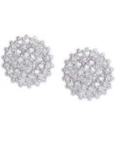 Diamond 1/2 ct. t.w. Round Cluster Stud Earrings in Sterling Silver