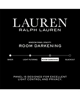 Lauren Ralph Velvety Room Darkening Back Tab Rod Pocket Curtain Panel