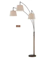 Artiva Usa Luce 84" Led 3-Arch Floor Lamp with Dimmer