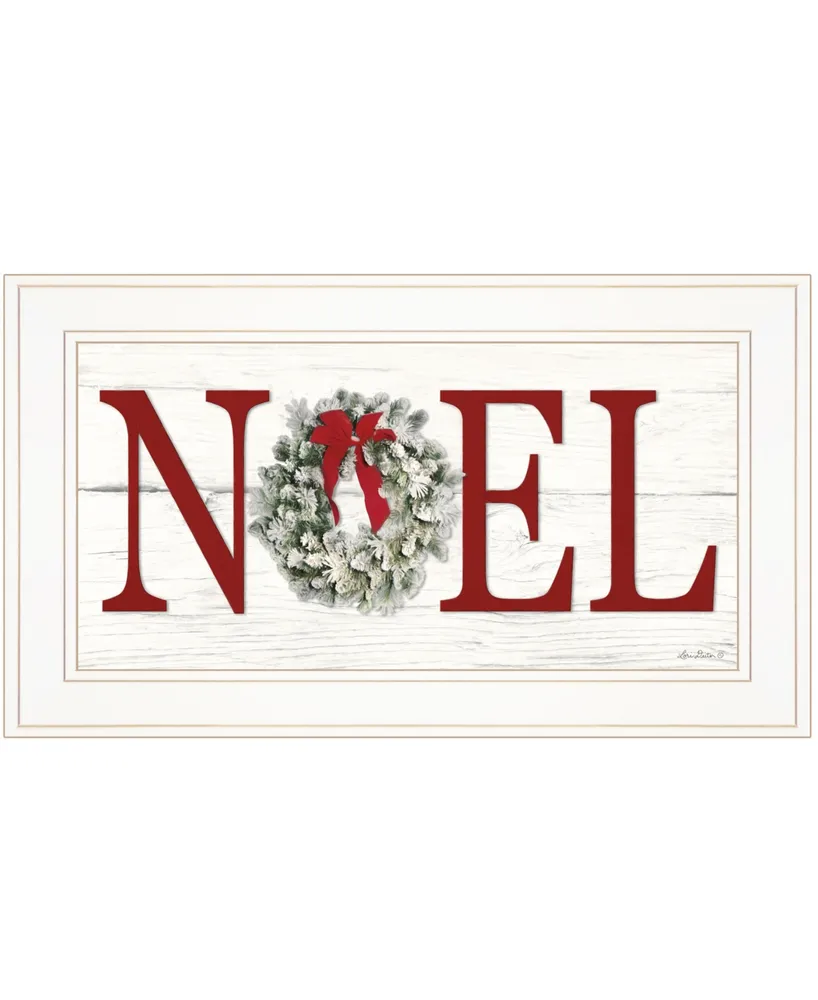 Trendy Decor 4U Christmas Noel by Lori Deiter, Ready to hang Framed Print, Frame