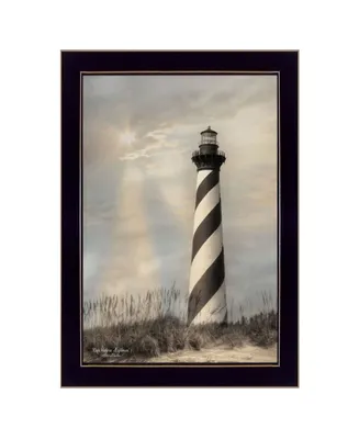 Trendy Decor 4U Cape Hatteras Lighthouse By Lori Deiter, Printed Wall Art, Ready to hang, Frame