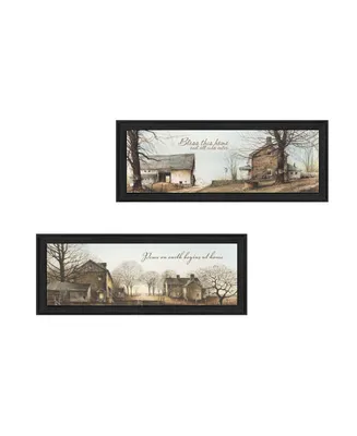 Trendy Decor 4U Farms Collection By John Rossini, Printed Wall Art, Ready to hang, Black Frame, 42" x 9"