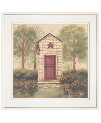 Trendy Decor 4U Folk Art Outhouse Iii by Pam Britton, Ready to hang Framed Print, Frame