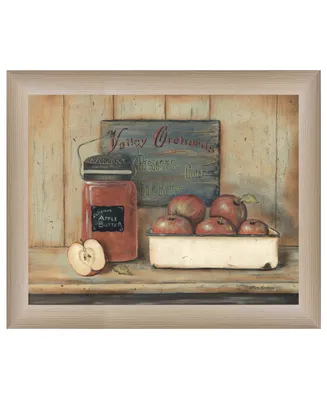 Trendy Decor 4U Apple Butter by Pam Britton, Ready to hang Framed print, Taupe Frame, 17" x 14"