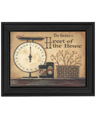Trendy Decor 4U Heart of the Home By Pam Britton, Printed Wall Art, Ready to hang, Black Frame, 14" x 18"