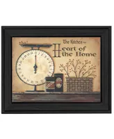 Trendy Decor 4U Heart of the Home By Pam Britton, Printed Wall Art, Ready to hang, Black Frame, 14" x 18"