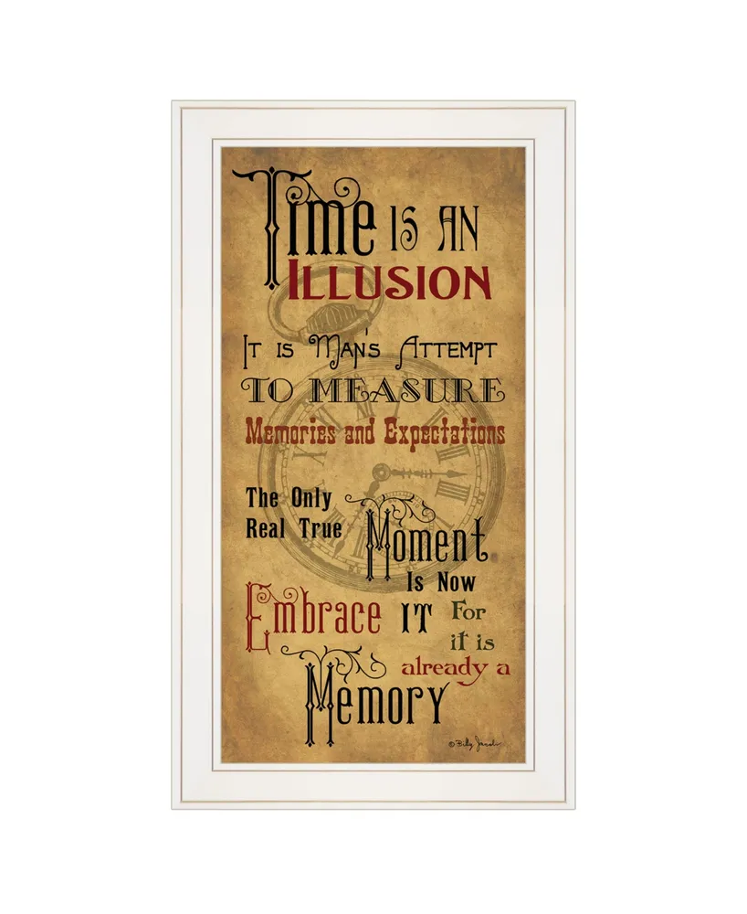 Trendy Decor 4U Memories by Billy Jacobs, Ready to hang Framed Print, White Frame, 15" x 27"