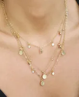 Ettika Crystal Detailed Triple Layer Necklace