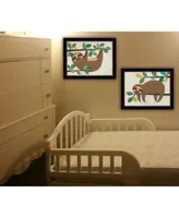 Trendy Decor 4u Cute Sloths 2 Piece Vignette By Bernadette Deming Frame Collection