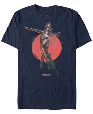 Star Wars Men's Mandalorian Red Sun Ig-11 T-shirt
