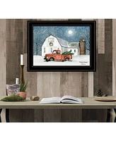 Trendy Decor 4U Wintry Weather by Billy Jacobs, Ready to hang Framed Print, Black Frame, 19" x 15"