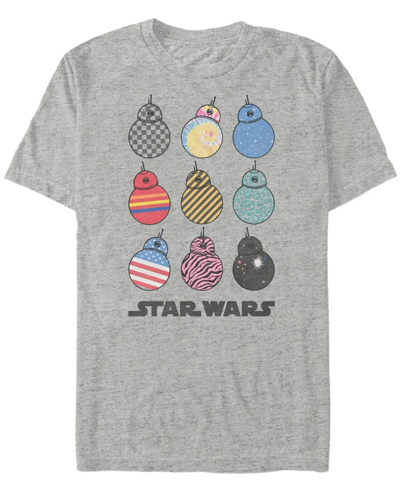 Star Wars Men's Rise of Skywalker Crazy Bb-8's T-shirt