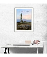 Trendy Decor 4U Perseverance By Trendy Decor4U, Printed Wall Art, Ready to hang, White Frame, 14" x 10"