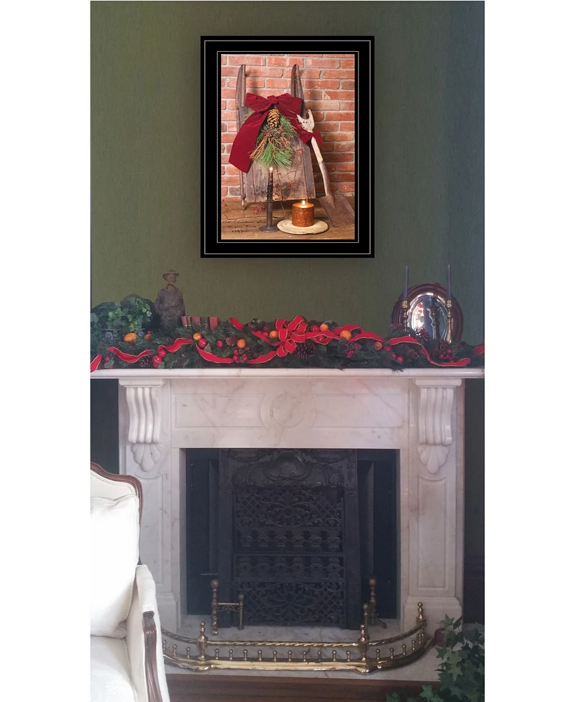 Trendy Decor 4U Let Christmas Live by Billy Jacobs, Ready to hang Framed Print, Black Frame, 15" x 21"