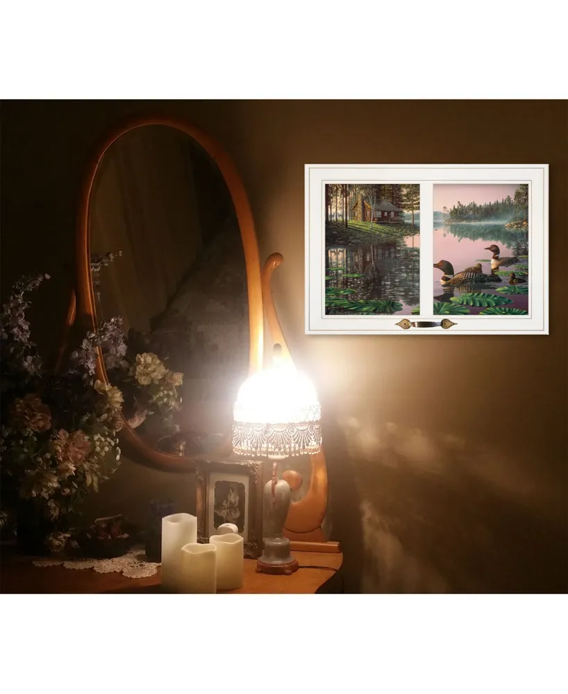 Trendy Decor 4U Northern Tranquility by Kim Norlien, Ready to hang Framed Print, Window-Style Frame