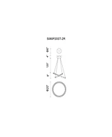 Cwi Lighting Ring Led Chandelier