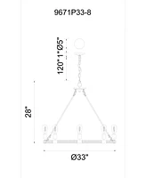 Cwi Lighting Ganges Light Chandelier