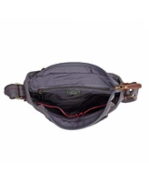 Tsd Brand Turtle Ridge 4-Pocket Canvas Crossbody Bag