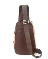 Tsd Brand Hidden Woods Canvas Sling Bag