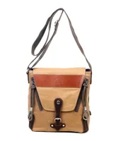 Tsd Brand Hidden Woods Canvas Traveler Crossbody Bag