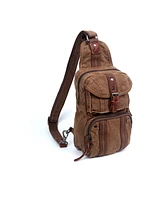 Tsd Brand Sunset Cove Canvas Sling Bag