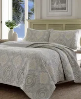 Tommy Bahama Turtle Cove Cotton Reversible Piece Quilt Set