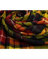 Prince of Scots Highland Tartan Tweed Pure 100% Wool Throw, 72" x 59"