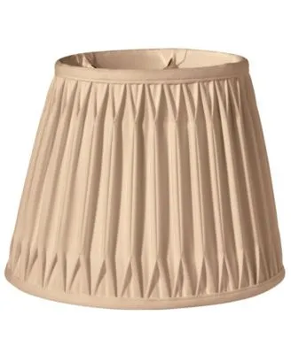Cloth Wire Slant Oval Double Smocked Pleat Softback Lampshade With Washer Fitter Collection