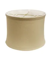 Cloth&Wire Drum No Hug with 1" Trim Softback Lampshade with Washer Fitter