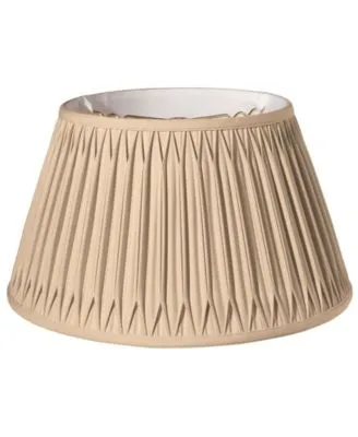Cloth Wire Slant Shallow Drum With Double Smocked Pleat Softback Lampshade Collection