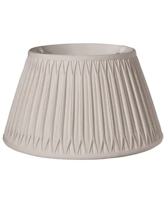 Cloth&Wire Slant Shallow Drum with Double Smocked Pleat Softback Lampshade