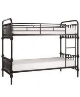 iNSPIRE Q Calvados Antique Metal Bunk Bed, Twin