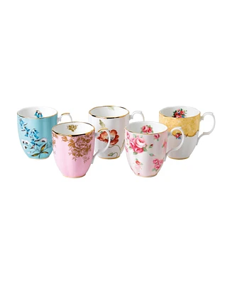 Royal Albert 100 Years 1950-1990 5-Piece Mug Set