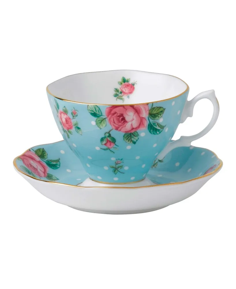 Royal Albert Polka Blue Cup and Saucer