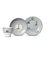 Wedgwood Sailors Farewell 3-Piece Tea Set (Teacup, Saucer & Salad Plate 8")