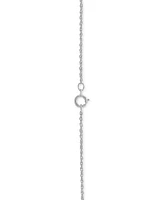 Birthstone Gemstone & Diamond Accent Heart Pendant Necklace in Sterling Silver