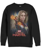 Marvel Men's Captain American Poster, Crewneck Fleece