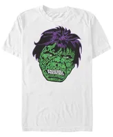 Marvel Men's Retro Good Luck Hulk Big Face, Short Sleeve T-Shirt