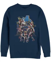 Marvel Men's Avengers Endgame Suit Group, Crewneck Fleece