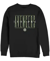 Marvel Men's Avengers Endgame Text Logo, Crewneck Fleece