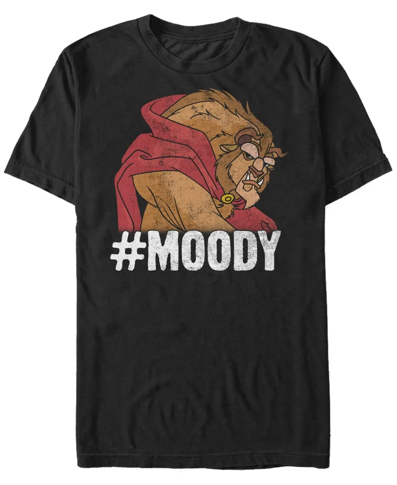 Disney Men's Beauty the Beast Moody Grumpy, Short Sleeve T-Shirt