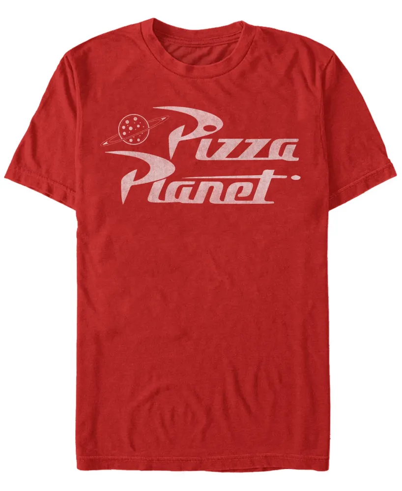 Fifth Sun Men's Pizza Planet Short Sleeve Crew T-shirt